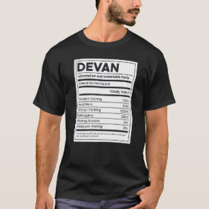 Camiseta Devan Nutrition Information Problem Solving Duro W