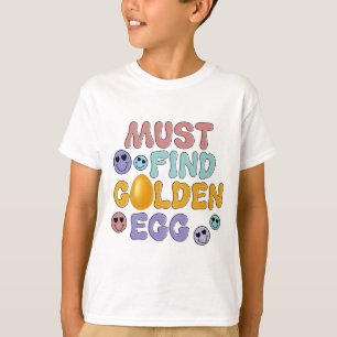 Camiseta Deve Encontrar O Ovo Dourado - Páscoa