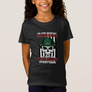 Camiseta Devemos aos nossos veteranos um apoio feliz ao dia