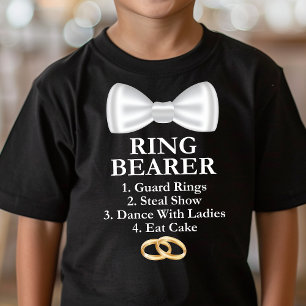 Camiseta Deveres do Portador de Aliança Engraçado Casamento