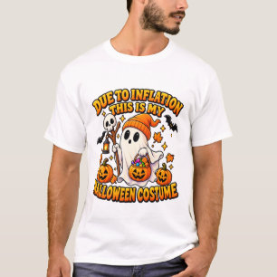 Camiseta Devido à Inflação Este é o Meu Traje de Halloween
