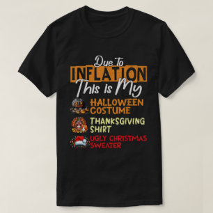 Camiseta Devido à Inflação Feriado Feriado Fosse Tee