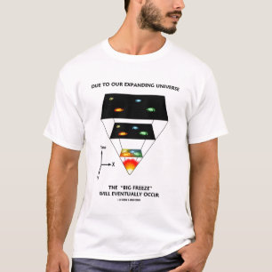 Camiseta Devido a nosso universo de expansão "gelo grande "