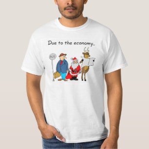 Camiseta Devido ao papai noel da economia
