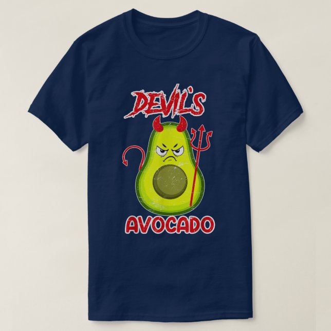 Camiseta Devil Avocado Devil Satã (Frente do Design)