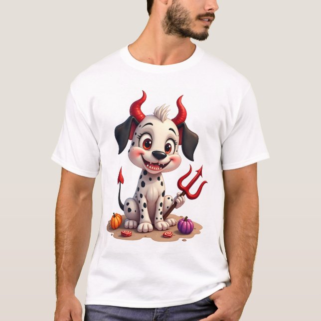 Camiseta Devil Dalmatian Mischief (Frente)
