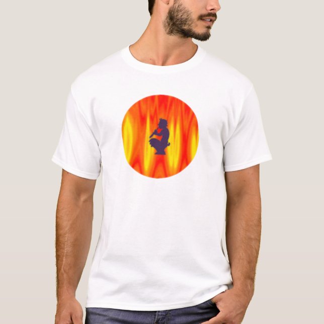 Camiseta Devil diabo flauta flute pan (Frente)