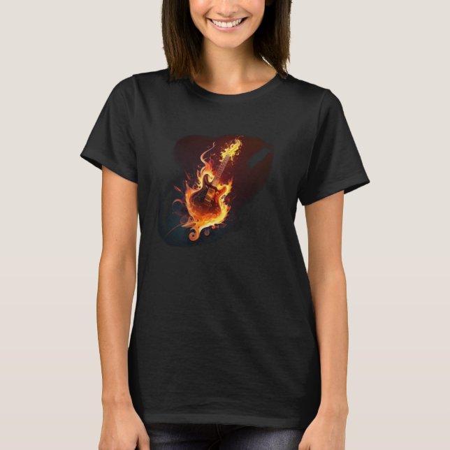 Camiseta Devil Guitar for Rock n Roll (Frente)