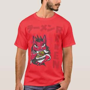 Camiseta Devil Ramen Anime Noodles Kawaii Sketchin Japonês
