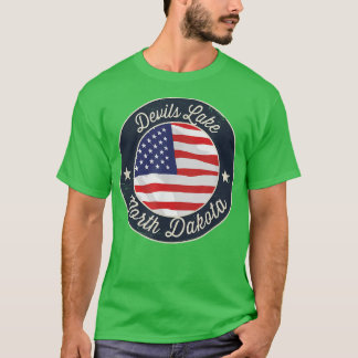 Camiseta Devils Lake - Patriotic North Dakota Souvenir T-Sh