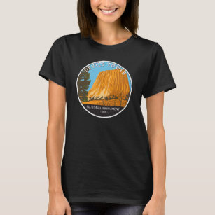 Camiseta Devils Tower National Monument Wyoming Vintage T-S