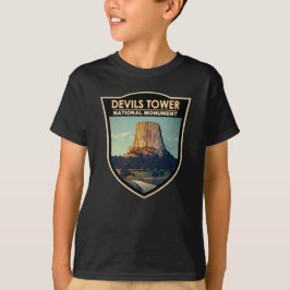 Camiseta Devils Tower National Monuuument Wyoming Watercolo