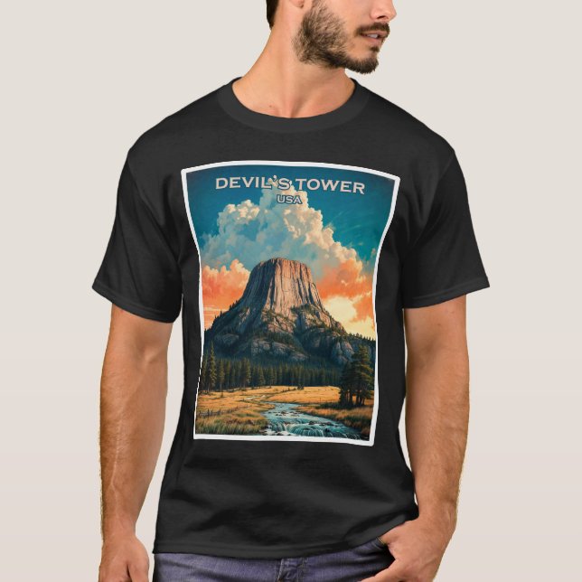 Camiseta Devil's Tower USA (Frente)