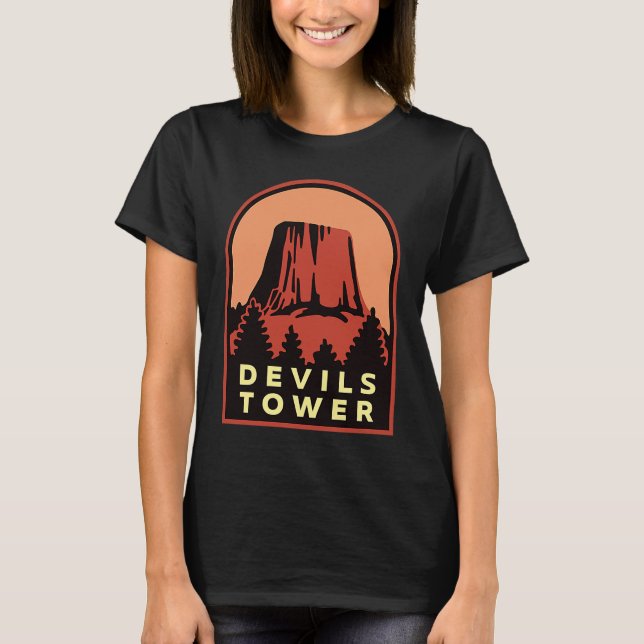 Camiseta Devils Tower WY National Monument (Frente)