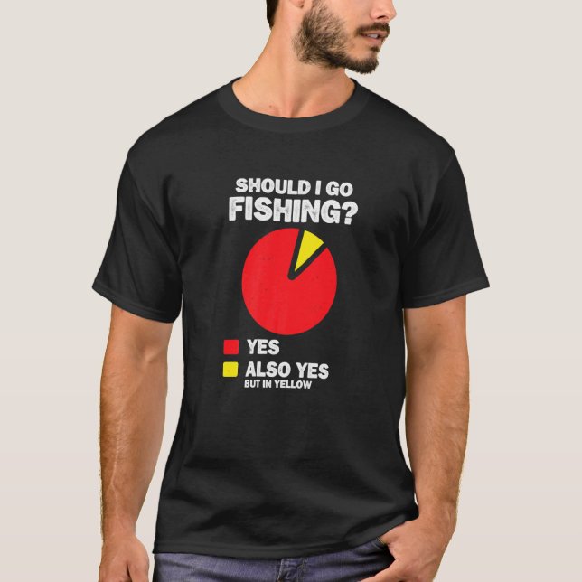 Camiseta Devo Ir Pescar Sim Pescador Hobby Vara de Pescar C (Frente)