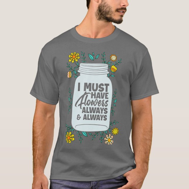 Camiseta Devo Ter Flores Engraçadas Gardener Floral (Frente)