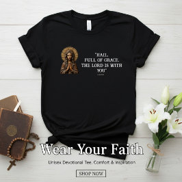 Camiseta Devoção Esculpida Madeira Maria