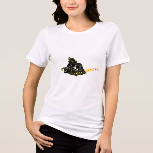 Camiseta Devocional de Amor Radha Krishna Silhueta