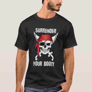 Camiseta Devolva Seu Crânio Pirata Engraçado, Longa Manga