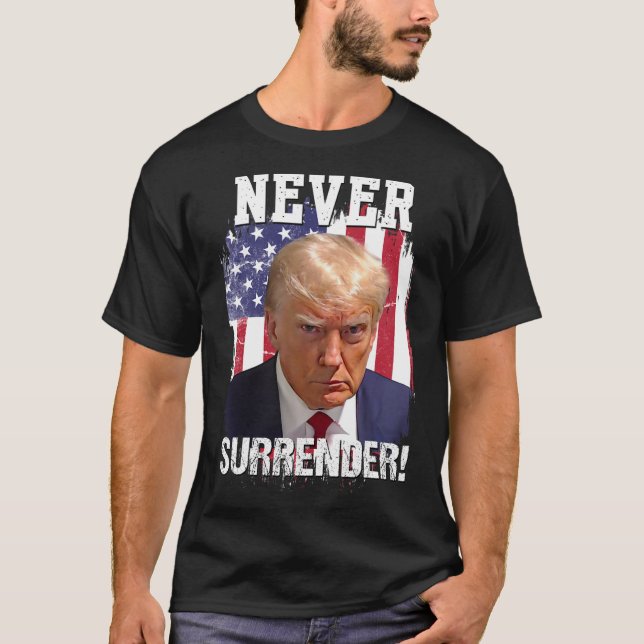 Camiseta Devolver Trump Usa Flag 2024 (Frente)