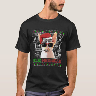 Camiseta Devon Rex Cat Feliz Meowidad Engraçado Natal