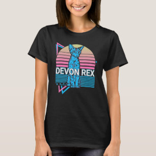 Camiseta Devon Rex Cat Retro