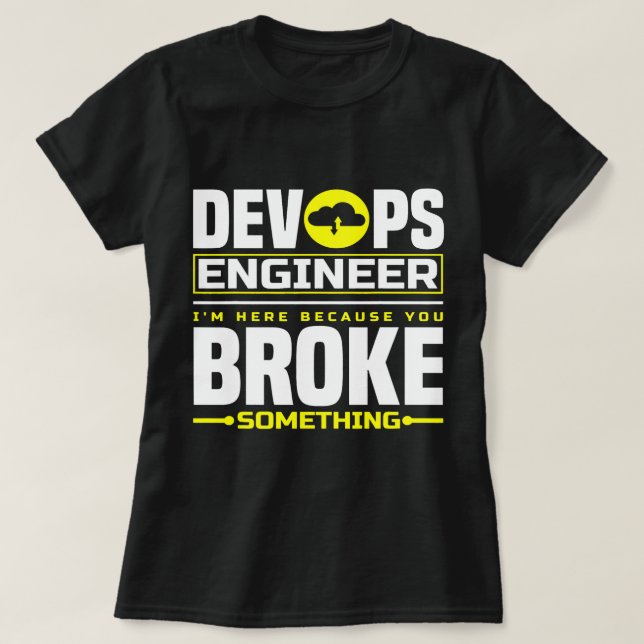 Camiseta DevOps Engineer Cloud Computing Softwareengineerin (Frente do Design)