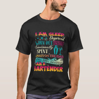 Camiseta Devotado Sou Um Barman Que Sou Um Trabalho Privado