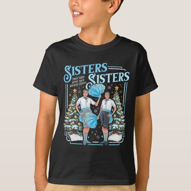 Camiseta Devoted Sisters White Xmas Merry Christmas Snowfla (Frente)