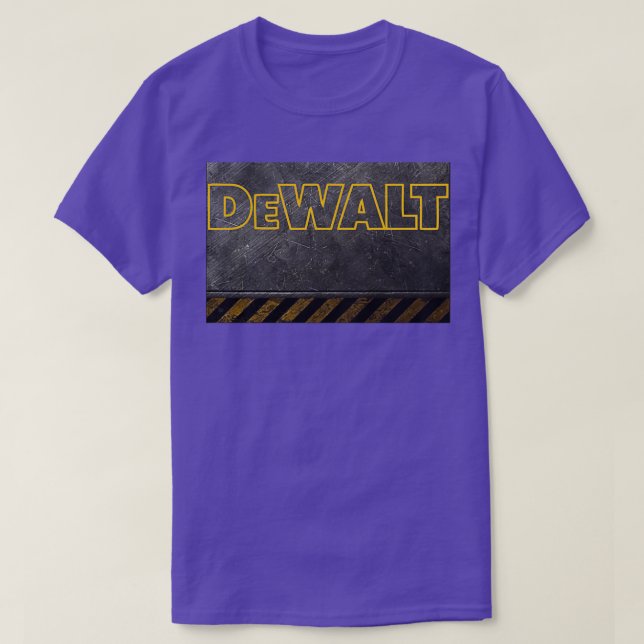 Camiseta dewalt, ferramentas pesadas sólidas (Frente do Design)