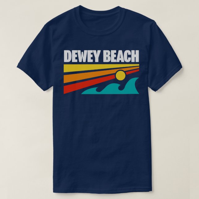 Camiseta Dewey Beach Delaware Souvenir Delaware Beaches (Frente do Design)