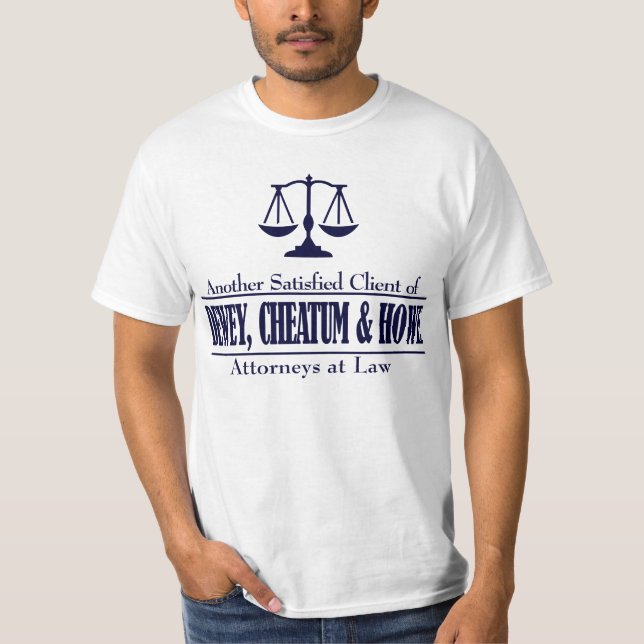 Camiseta Dewey, Cheatum, e Howe (Frente)