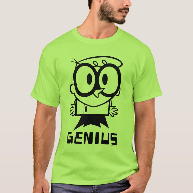 Camiseta Dexter "Genius" - Gráfico de Contorno (Frente)