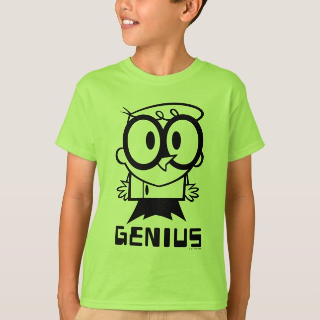 Camiseta Dexter "Genius" - Gráfico de Contorno (Frente)