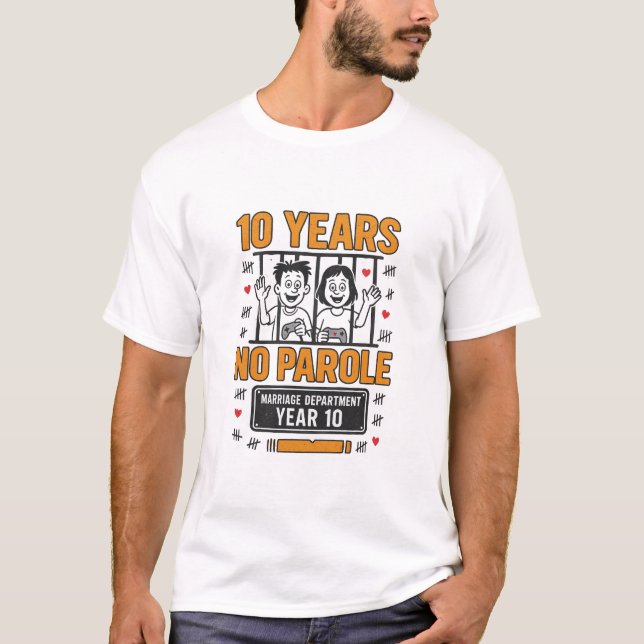 Camiseta DEZ ANOS, SEM PAROLE 10º Aniversário (Frente)