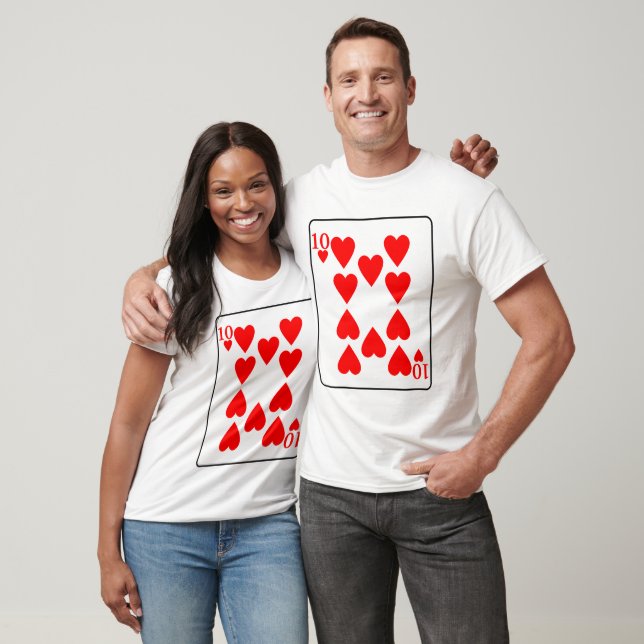 CAMISETA DEZ DE CORAÇÕES 3 (Unissex)