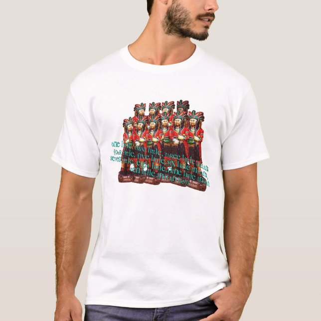 Camiseta Dez meninos indianos pequenos (Frente)