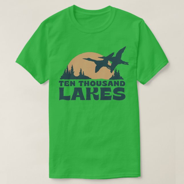 Camiseta Dez mil Lagos minMinnesota (Frente do Design)