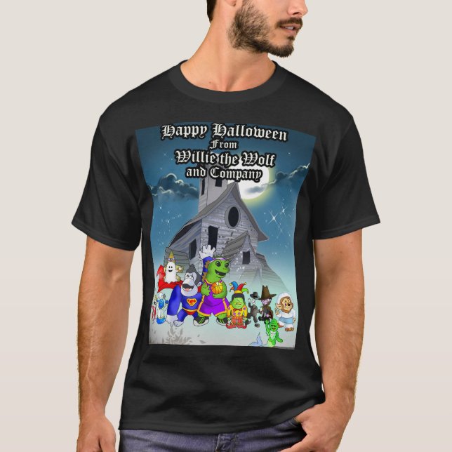 Camiseta Dez Pequenos Monstros Felizes Holloween(V1) (Frente)