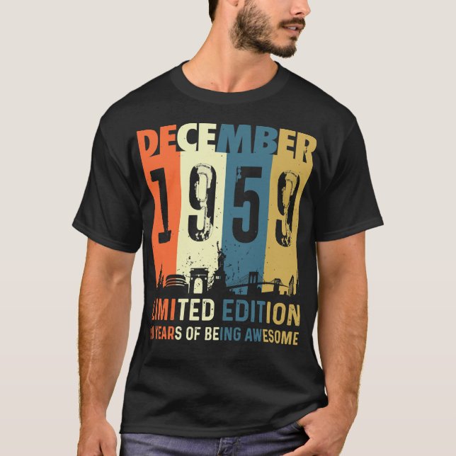 Camiseta Dezembro de 1959 Edição Limitada - Presentes de an (Frente)