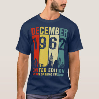 Camiseta Dezembro De 1962 Edição Limitada De 60 Anos De Aw