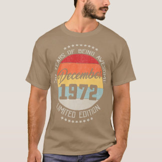 Camiseta Dezembro De 1972 50º Aniversário Do Tee 50 Anos De