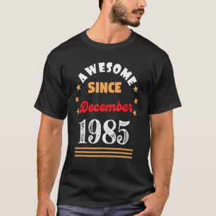 Camiseta Dezembro De 1985 Aniversário Desde 1985 Dezembro