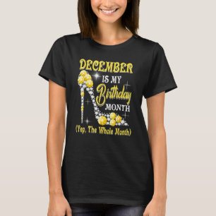 Camiseta Dezembro É Meu Mês De Aniversário Sim O Mês Todo