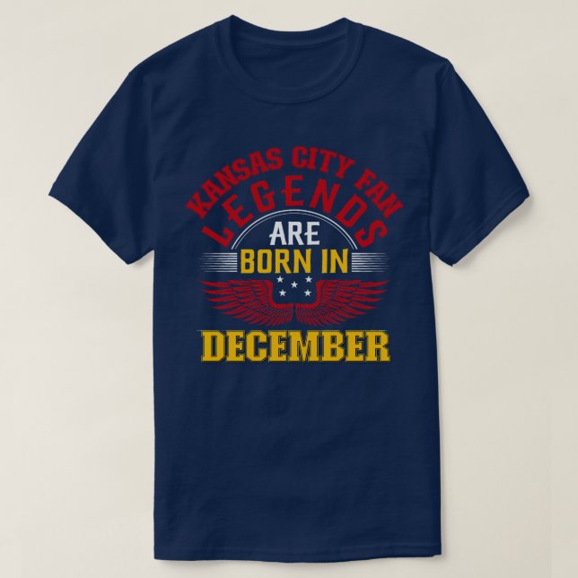 Camiseta Dezembro Kansas City Fan Personalizando Kansas Cit (Frente do Design)