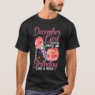 Camiseta Dezembro Menina Entrando No Meu Aniversário Como U