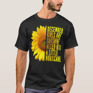 Camiseta Dezembro Meninas Aniversário Bonito Engraçado Quit