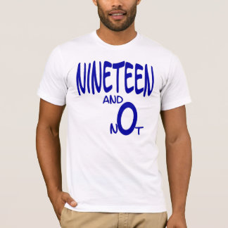 Camiseta Dezenove e não t-shirt (do azul)