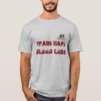 Camiseta DFTZ shirt: train hard bleed less
