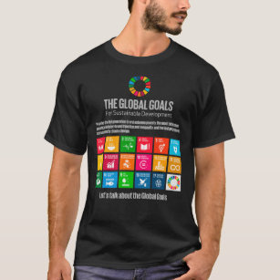 Camiseta DG das Nações Unidas Objetivos de Desenvolvimento 